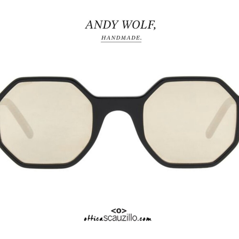 Andy Wolf Alfons Octagon Sunglasses Lens Zeiss Filter Cat 3 Neutral Cream Black